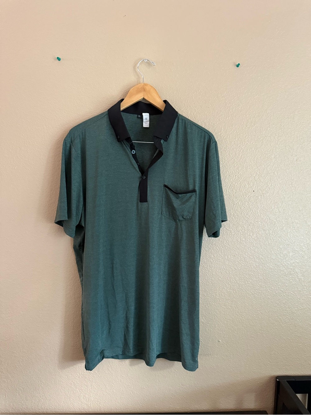 State & Liberty The Felix Green Pique Polo T-Shirt